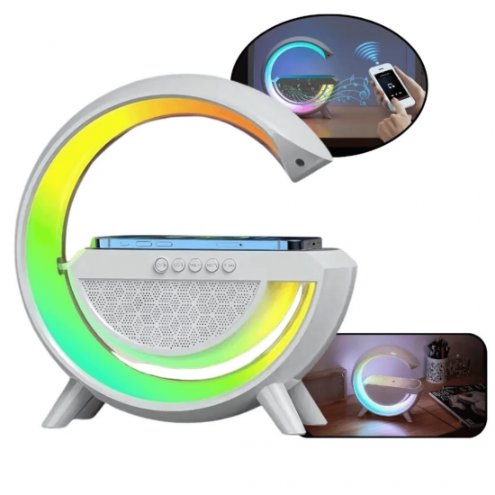 LAM-12180 RADIO FM COM MINI CAIXA DE SOM INTEGRADA, PORTATIL, ALTO-FALANTE DE LED, COM ENTRADA USB