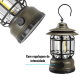 Lâmpada De Emergência Com LED Portátil Recarregável Lanterna Iluminacao Retrô Ajustável Para Acampamento/Ambiente