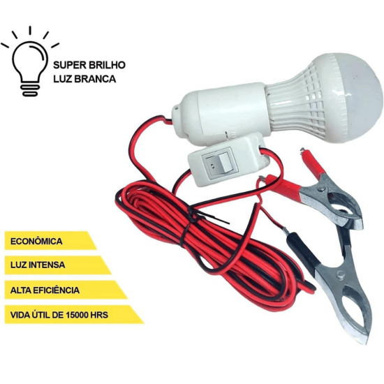 lampada Pendente Automotivo 12v Luz De Emergência 3w Lanterna De Led camping embarcação barco pesca