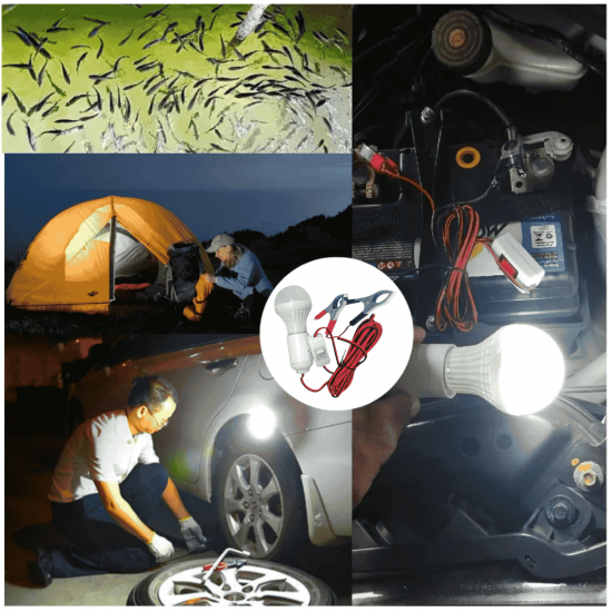 lampada Pendente Automotivo 12v Luz De Emergência 3w Lanterna De Led camping embarcação barco pesca