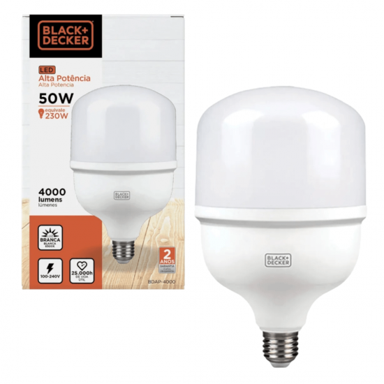 Lâmpada Led Super Bulbo 20w, 25W ,30w, 35W,40w, 50w E27 Bivolt 6500K Branco Frio Alta Potência