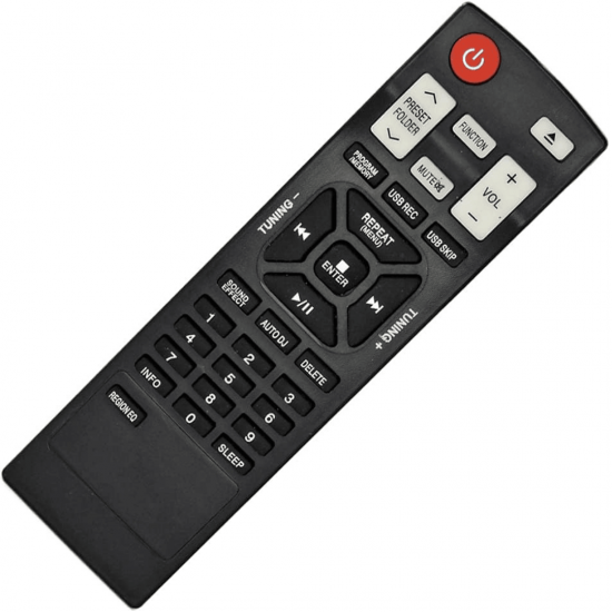 LE-7026 Controle Remoto compatível com aparelhos de som LG Mini HiFi System