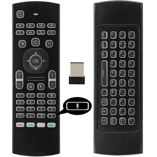 LE-7715 CONTROLE REMOTO PARA TV - TVBOX COM TECLADO 2.4G USB