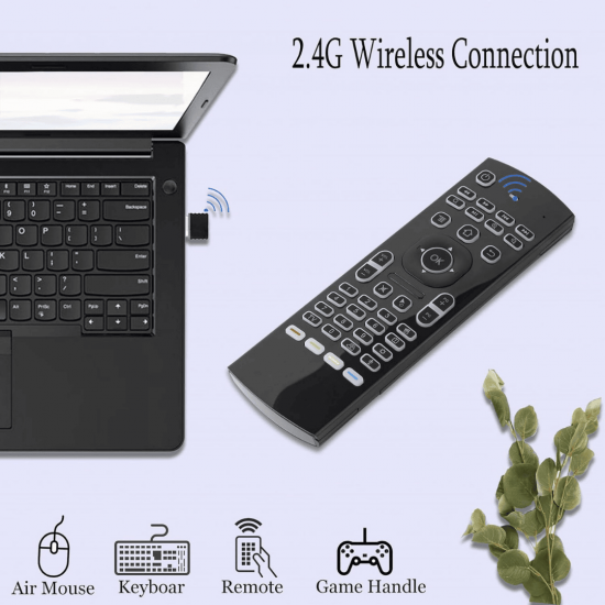 LE-7715 CONTROLE REMOTO PARA TV - TVBOX COM TECLADO 2.4G USB
