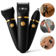 3 Em 1 Aparador de pelos Masculino e Feminino Máquina de cortar cabelo com À Prova D'Água e Base para Áreas Íntimas