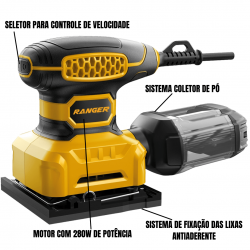 LIXADEIRA ORBITAL 280W 1/4 127V