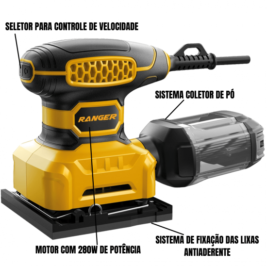 LIXADEIRA ORBITAL 280W 1/4 127V