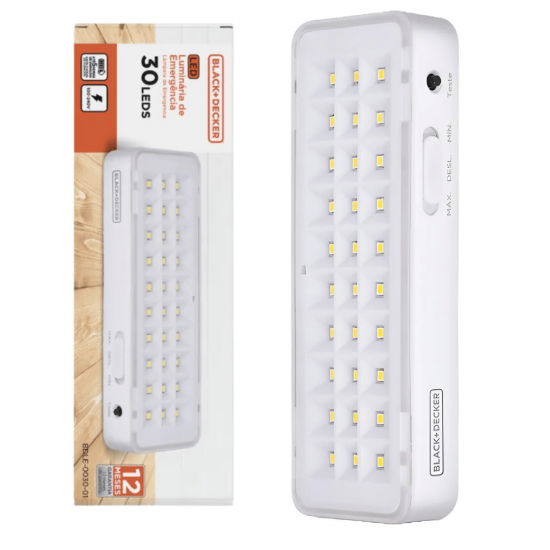 LUMINARIA EMERGENCIA 30 LEDS 100-240V BDLE-0030-01