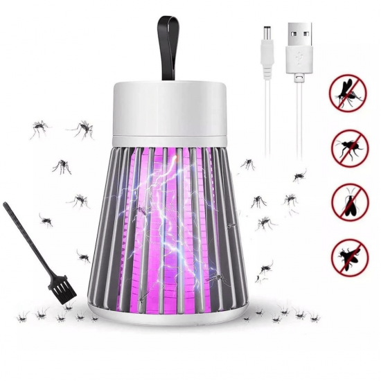 Luminária Led Mosquiteiro Lâmpada Elétrica Mata-Mosquitos Luz UV Armadilha Insetos Repelente