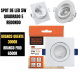 Luminária Led Spot 5W Redondo Quadrado Embutido Branco Frio Quente 3000k 6500k Bivolt BLACK + DECKER
