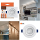 Luminária Led Spot 5W Redondo Quadrado Embutido Branco Frio Quente 3000k 6500k Bivolt BLACK + DECKER