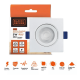 Luminária Led Spot 5W Redondo Quadrado Embutido Branco Frio Quente 3000k 6500k Bivolt BLACK + DECKER