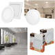 Luminária Painel Plafon Led 18W 22x22 Quadrado Redondo Embutir / Sobrepor 6500k / 3000K