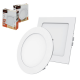 Luminária Painel Plafon Led 18W 22x22 Quadrado Redondo Embutir / Sobrepor 6500k / 3000K