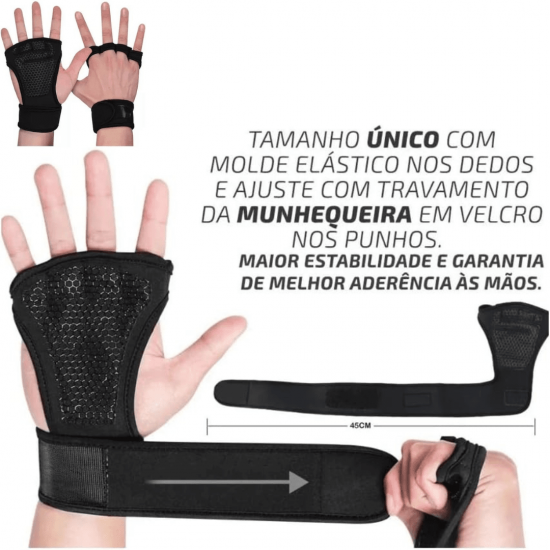 Luva Musculação Treino Bike Unissex Neoprene - Par