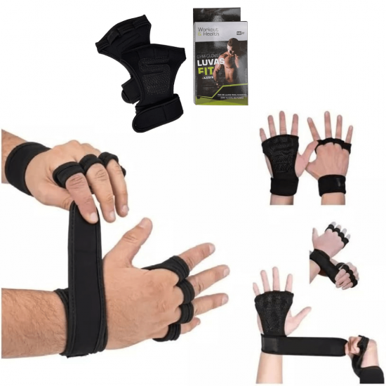 Luva Musculação Treino Bike Unissex Neoprene - Par