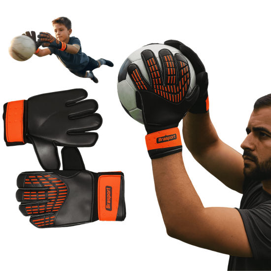 Luva de Goleiro Campo Infantil e Adulto