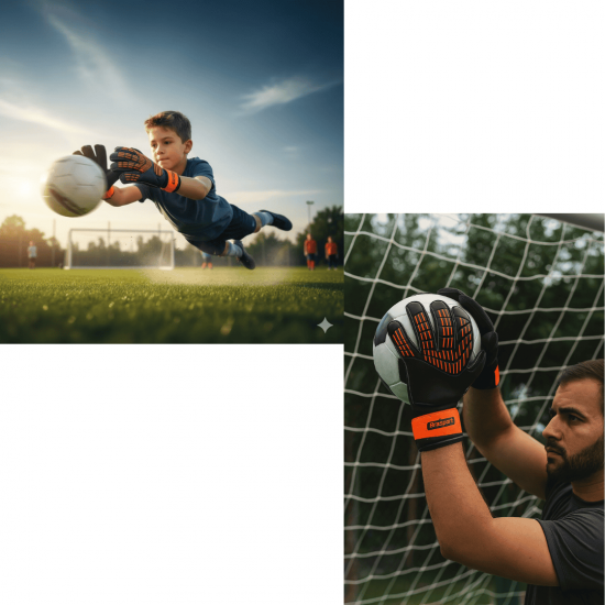 Luva de Goleiro Campo Infantil e Adulto