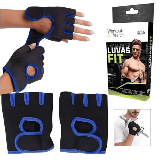 Luva Musculação Academia Antiderrapante Feminina E Masculina Ginástica