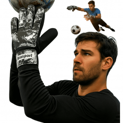 Luva Goleiro Futebol Campo Futsal Salão Society - Aderência e Durabilidade