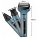 Maquina de barbear barbeador depilador de pelos aparador elétrico 3 em 1 cabelo nariz barba corpo masculino