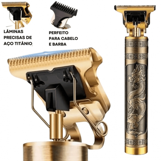 Maquina de Barbear cortar cabelo Aparador Profissional barbeador acabamento Sem Fio Portátil Inova prime