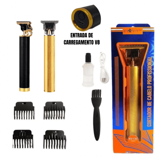 Máquina De Cortar Cabelo Para Barba Masculina Barbeador Designer Aleatório Elétrico Profissional