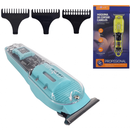 Máquina De Cortar Cabelo Sem Fio Profissional