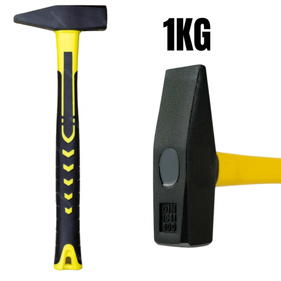 Martelo Pena 1000g Cabo Fibra Emborrachado