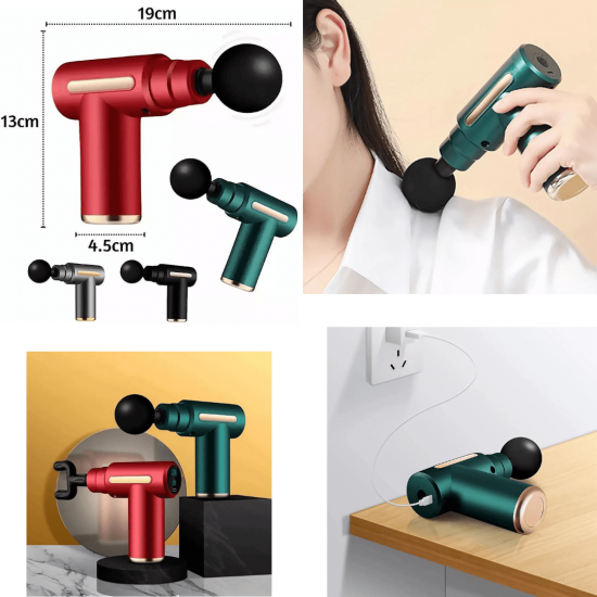 Massageador Elétrico Profissional Muscular Pistola Portátil Original Massagem