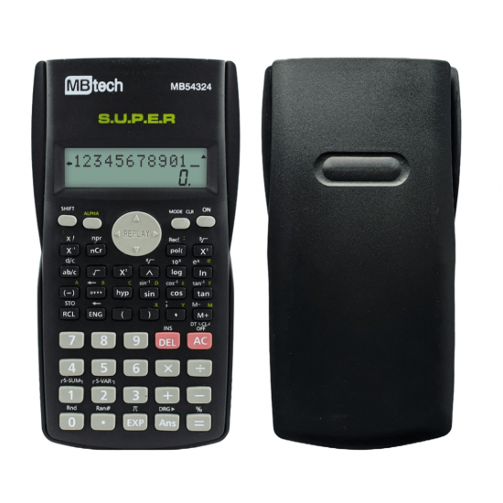 MB54324 CALCULADORA CIENTIFICA A PILHA 2 LINHAS 10+2 DIGITOS
