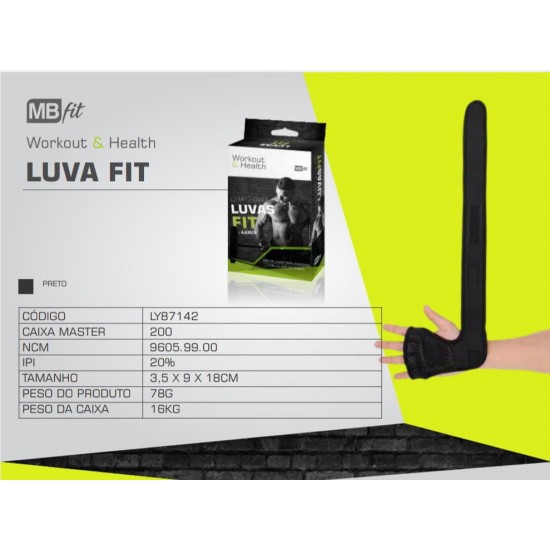 Luva Musculação Treino Bike Unissex Neoprene - Par