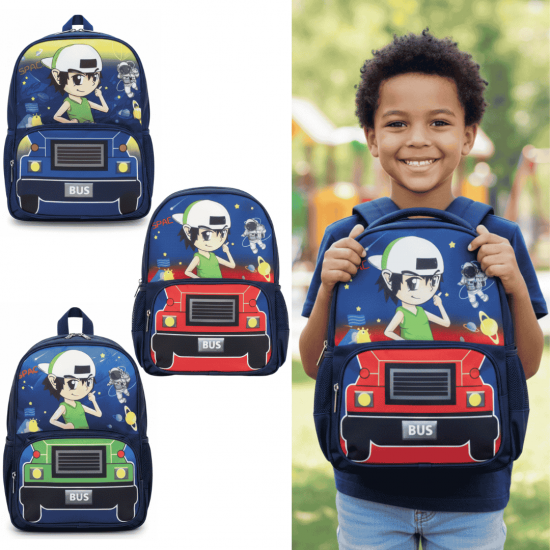 Mochila Escolar Estampado Liso Infantil Bolsa Menina(o) Médio 5 a 8 anos