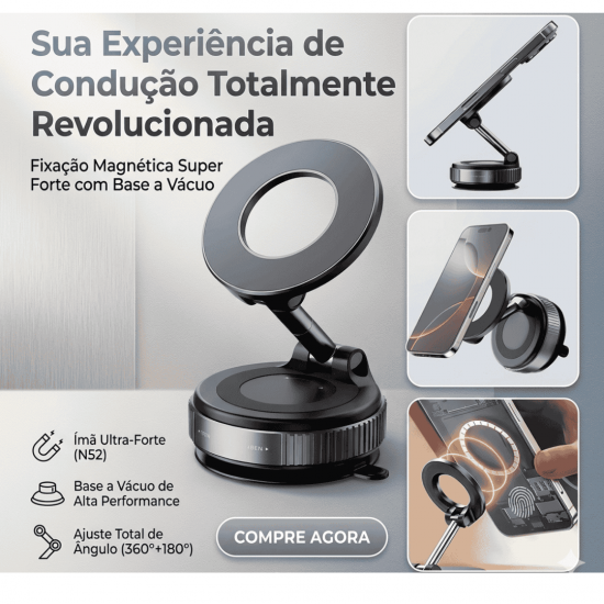 MD-13138 SUPORTE MAGNETICO PARA TELEFONE, DE METAL COMUM, MARCA: INOVA