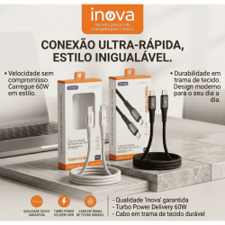 MD-13168 TC CABO DE DADOS USB-C INOVA USB-C 1M 5V