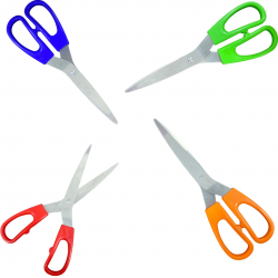 Tesoura Colorido pra Corta Papelão e outros materiais 21cm