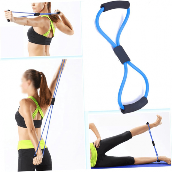 Elastico 8 Para Malhar Extensor Academia Treino Pilates Fit