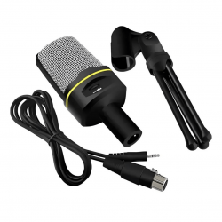 Microfone Condensador Estéreo De Mesa