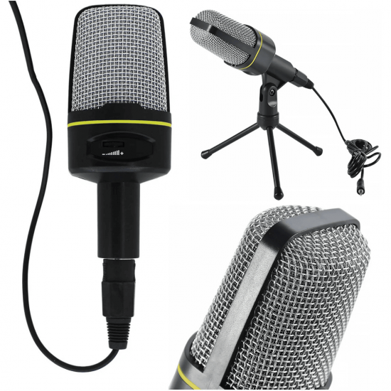 Microfone Condensador Estéreo De Mesa