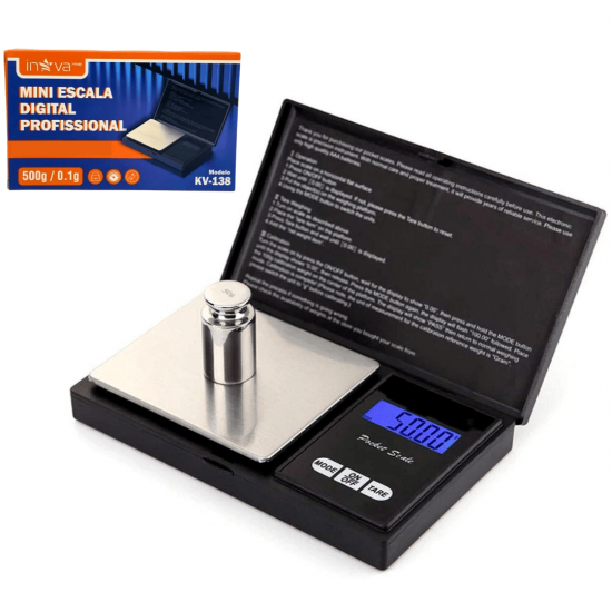 MINI BALANCA DE PRECISAO DIGITAL, PORTATIL DE USO DOMESTICO, COMUMENTE UTILIZADO PARA AFERIR PESO DE OBJE