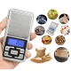 Mini balança digital de precisão de 0.1 a 500gr para joias ouro farmácia