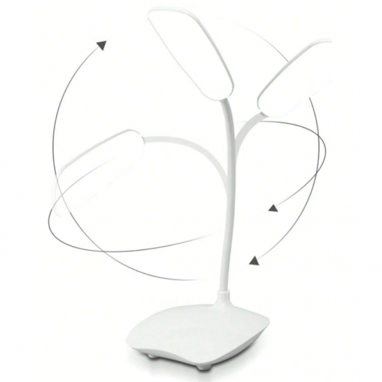 Luminária Mini Abajur de Mesa Dobrável Flexível Sem Fio Recarregável Led USB para Leitura
