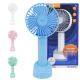 Mini Ventilador Recarregável Portátil De Mão Mesa Usb 3 velocidades