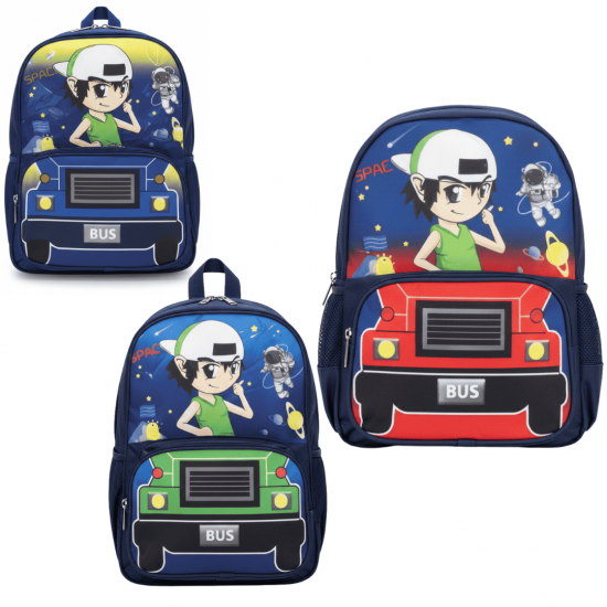 Mochila Escolar Estampado Liso Infantil Bolsa Menina(o) Médio 5 a 8 anos