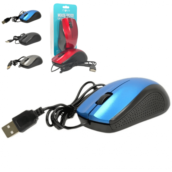 Mouse Com Fio Para Computador Notebook cores sortidas