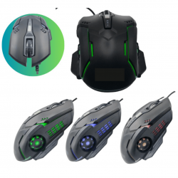 Mouse Gamer 6 Botões 2400DPI LED Com Fio para Jogos