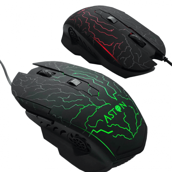 Mouse Gamer 6 Botões 2400DPI LED Com Fio para Jogos
