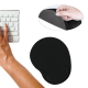 Mouse pad com apoio silicone em gel coesivo para descanso de punho