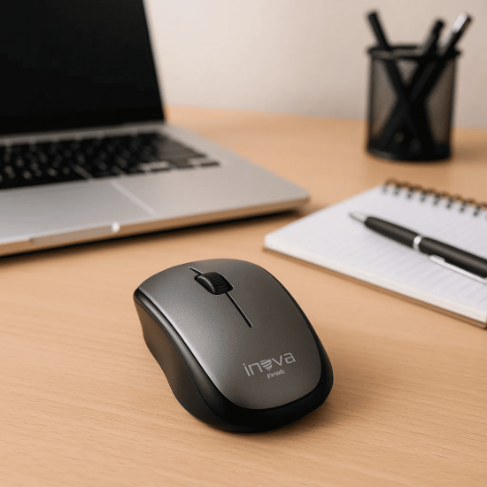 Mouse Sem Fio Design Ergonômico Standard Usb