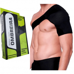 Ombreira Protetor Suporte de Ombro e Clavícula Neoprene Treino Academia Lesões